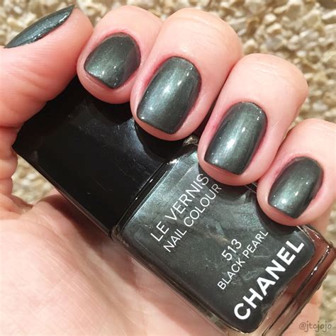 chanel black pearl nail polish review|discontinued chanel nail polish colors.